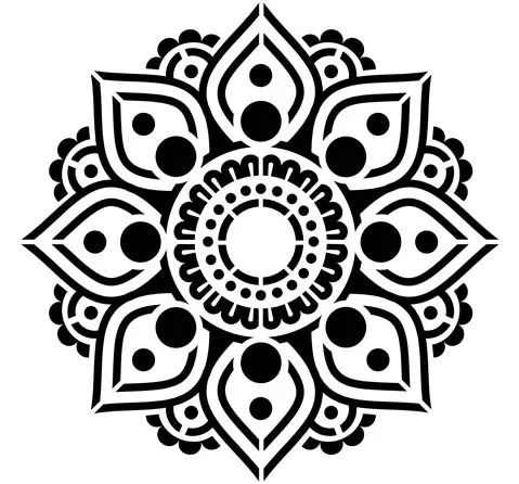 Stencil Vayu 04 60X60