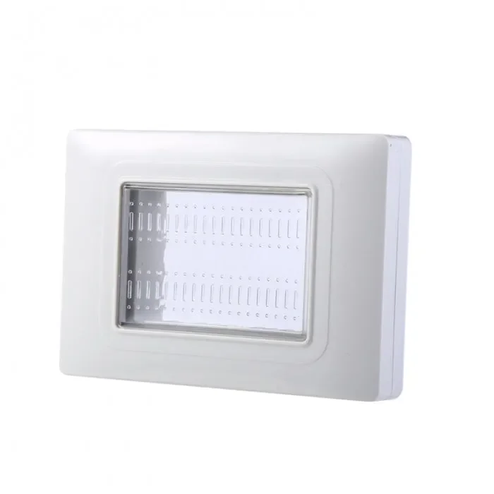 SUPPORTO DA ESTERNO IP55 3 POSTI BIANCO COMPATIBILE VIMAR PLANA | ettroit | ev2703