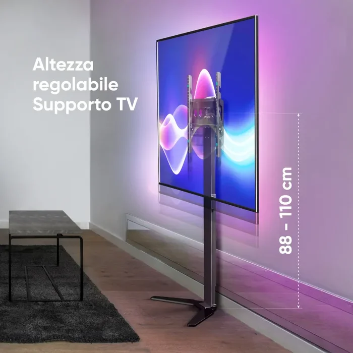 Supporto da Interno per TV 26″-65″, max 35 kg, Nero TS1140 - immagine 2