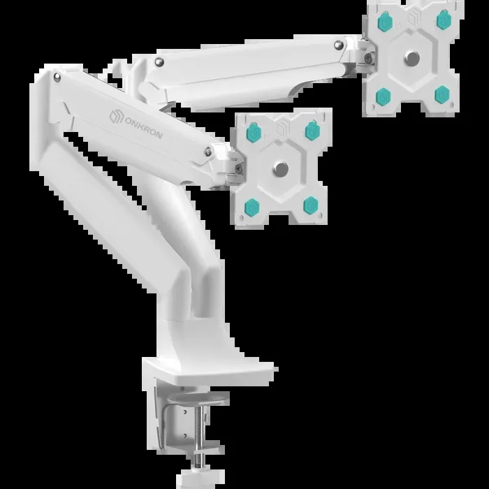 Supporto due monitor da scrivania 13″ – 32″ Pollici fino a 9 kg bianco G200-W