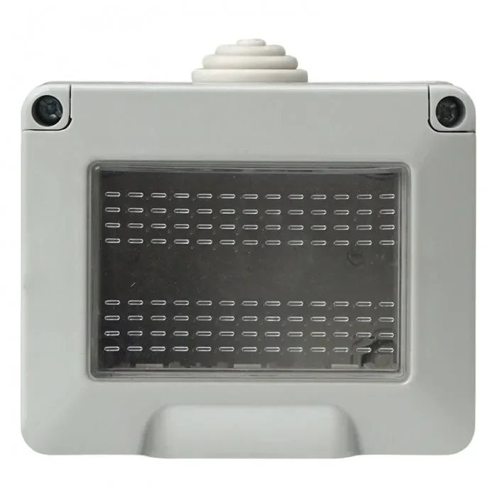 SUPPORTO IDROBOX IP55 3 POSTI BIANCO COMPATIBILE VIMAR PLANA | ETTROIT | ev2603 - immagine 2