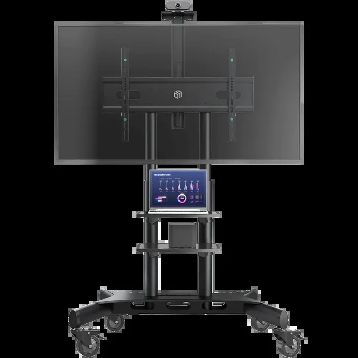 Supporto Mobile per TV 50″-86″, max 105,9 kg, Nero TS1881 - immagine 3