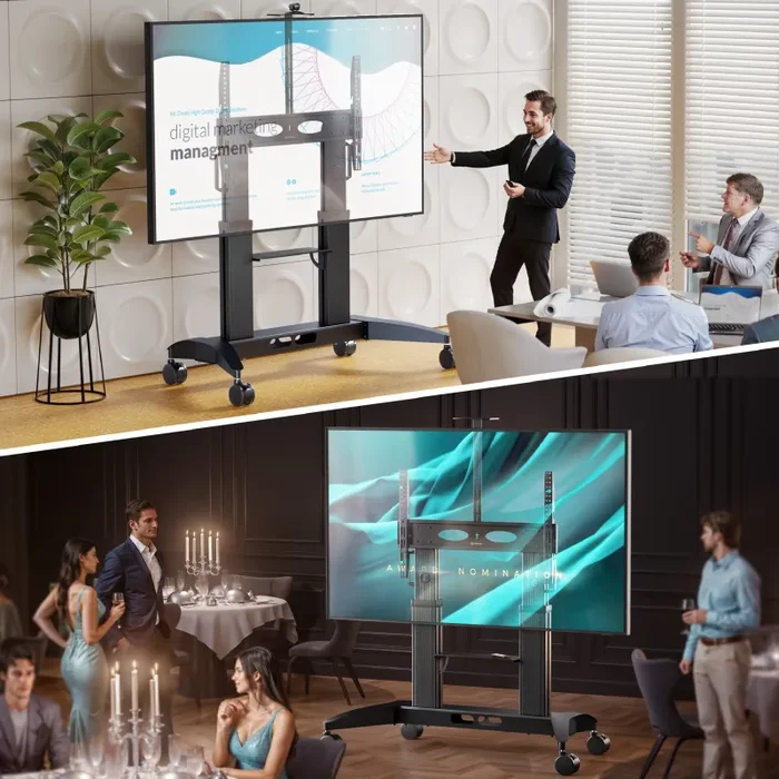 Supporto Mobile per TV 70″-110″, max 145 kg, Nero TS2821 Saldi - immagine 2