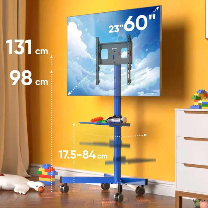 Supporto mobile per TV da 23″-60″, max. 45 kg, Blu Intenso TS1137 - immagine 2