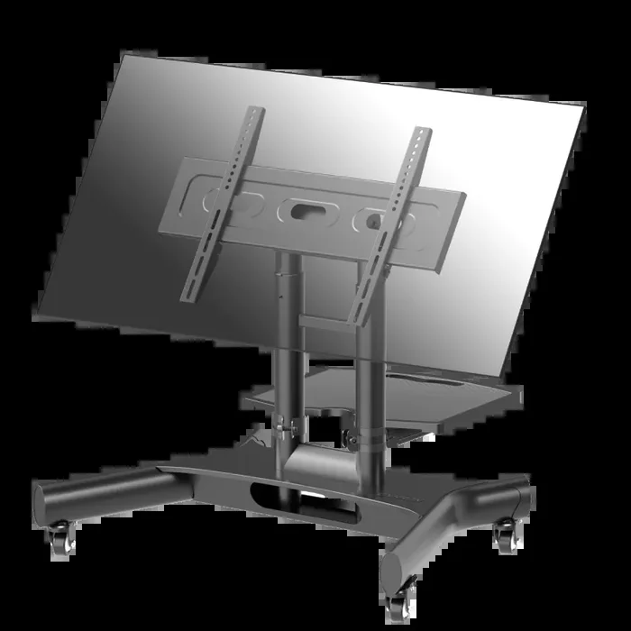 Supporto Mobile per TV o Pannelli Interattivi 32″-70″, max 45 kg, Inclinabile, Nero TS1350