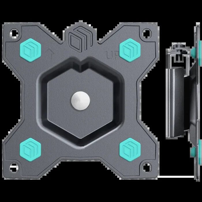 Supporto TV a parete 10″-35″ ruotante fino a 20kg, nero R1-B