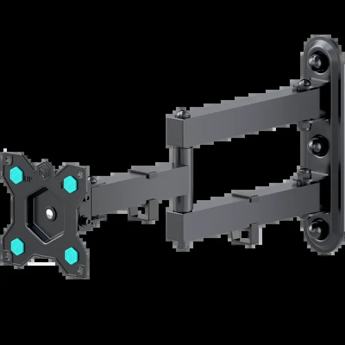 Supporto TV da parete 10″-32″ inclinabile e ruotante fino a 20 kg ,nero R4-B