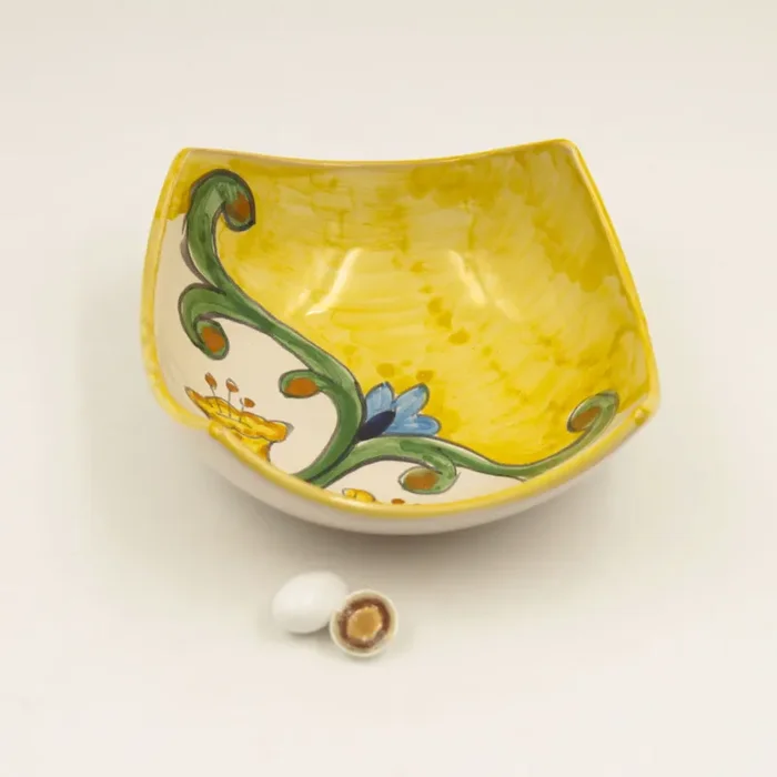 Svuotatasche Coppa Gialla Il Borgo di Vietri Moda