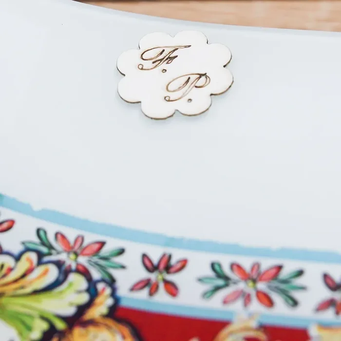 Svuotatasche Floreale in Rosso Personalizzabile Prendimi per Mano Solidale - immagine 2