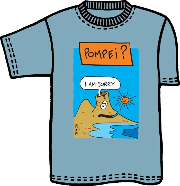 T-shirt Bambino Colore&Calore Pompei – “I Am Sorry” con Vesuvio di Marassi Moda