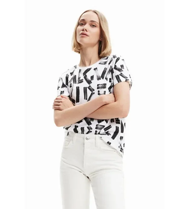 T-shirt donna Desigual art 23SWTKAP colore e misura a scelta Vendita calda