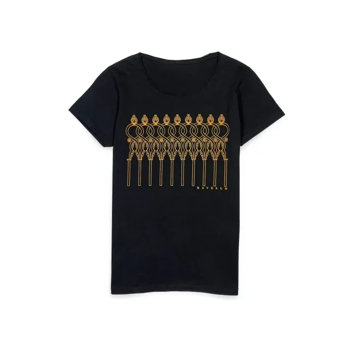 T-shirt Donna Ispirata a Villa Rufolo – Eleganza e Storia in Cotone 100%