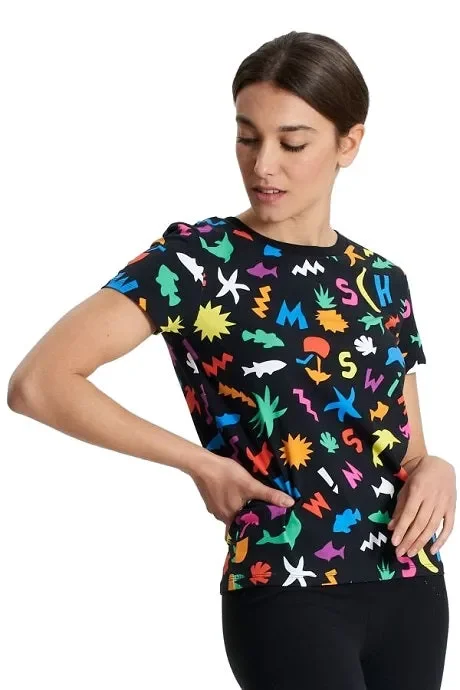 T-Shirt Donna Moschino Art A1903 2118 Colore a scelta Misura a scelta Moda - immagine 2