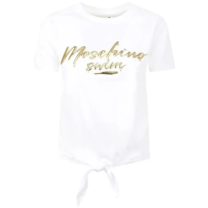 T-shirt donna Moschino art A1910 2125 0001 colore bianco misura a scelta - immagine 2