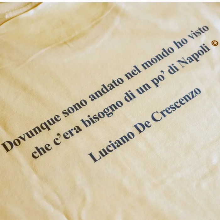 T-shirt Luciano De Crescenzo Scudetto Napoli - immagine 3