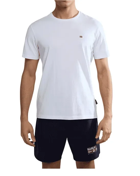 T-Shirt Manica Corta Da Uomo Marchio Napapijri Modello Salis Ss Sum NP0A4H8D Realizzato In Cotone