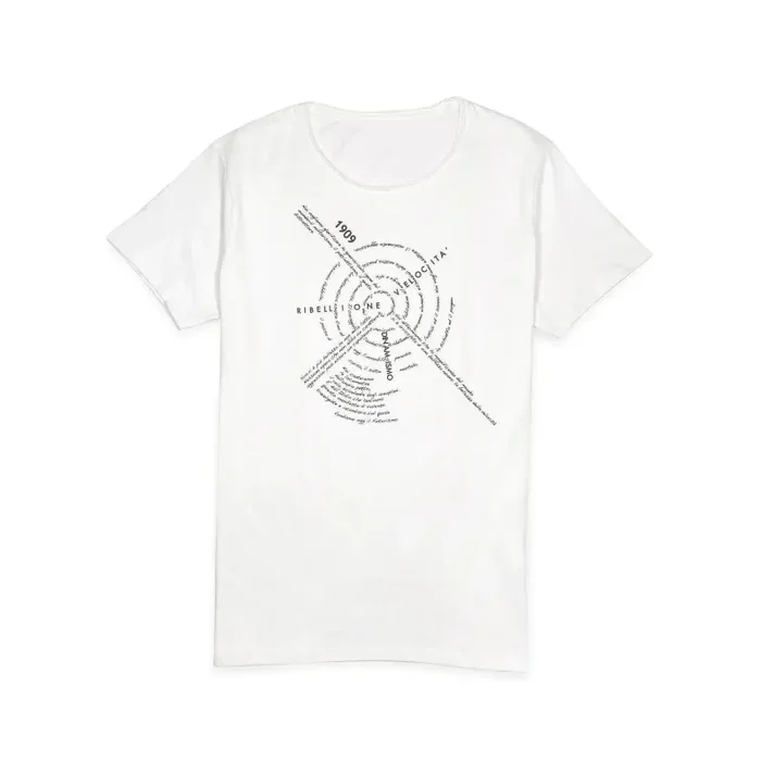 T-shirt Uomo Manifesto Futurista – Arte, Dinamismo e Stile Unico