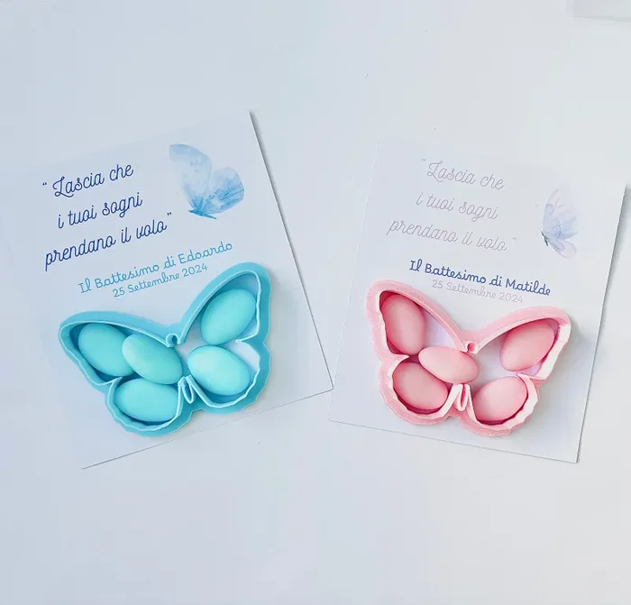 Taglia biscotti farfalla, cutter, bomboniera battesimo segnaposto nascita compleanno Formina personalizzabile