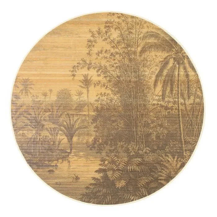 Tappeto tondo in bamboo – Fujiko Vendita online