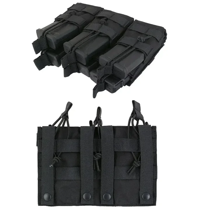 Tasca Porta Caricatori per 6 Caricatori Open Top M4 – Black - immagine 2