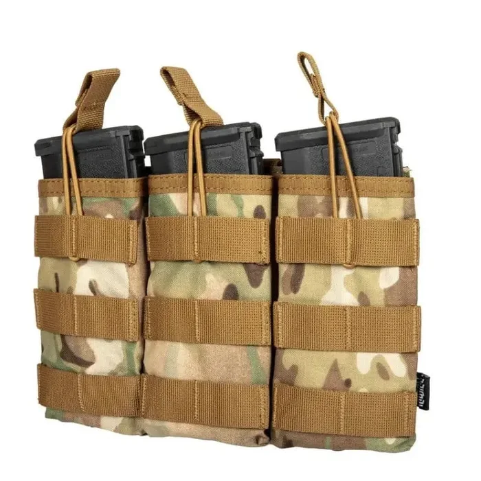 Tasca Porta Caricatori Tripla Open Top M4 Multicam – Primal Gear