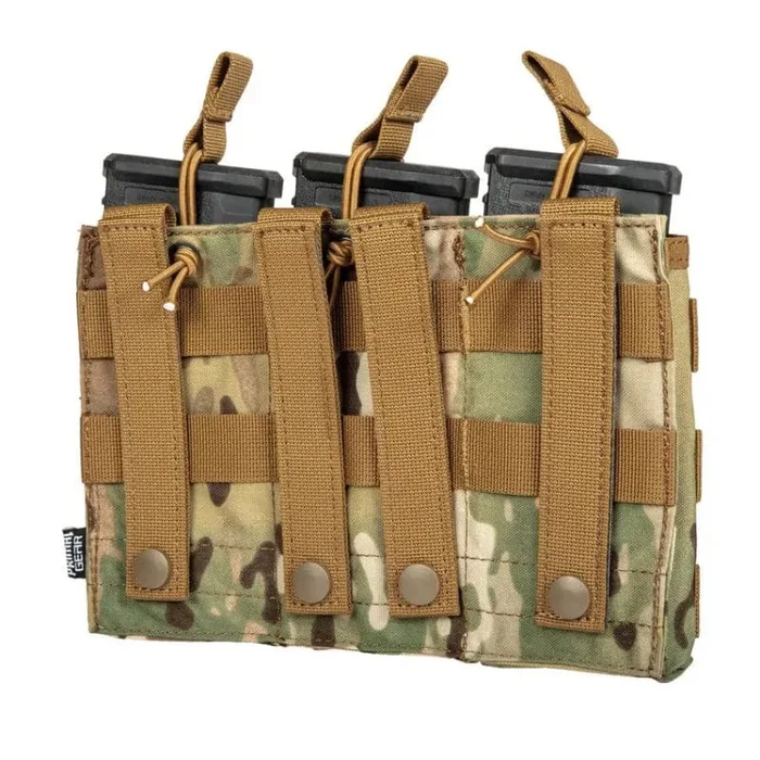 Tasca Porta Caricatori Tripla Open Top M4 Multicam – Primal Gear - immagine 2