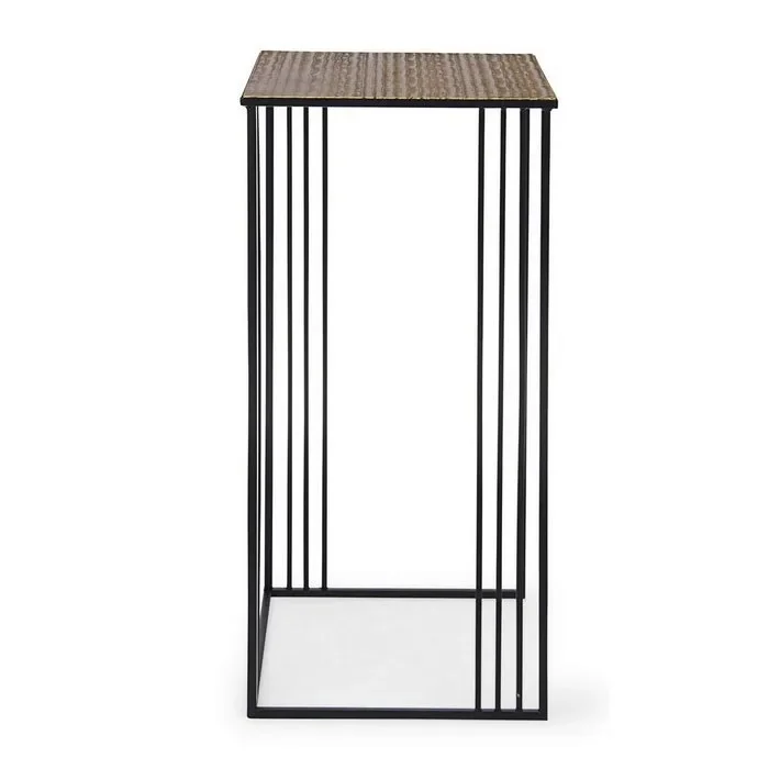 Tavolino alto quadrato in metallo – Elvin - immagine 2