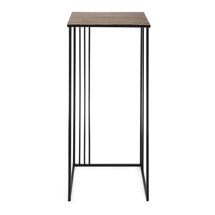 Tavolino alto quadrato in metallo – Elvin - immagine 3