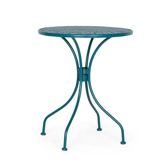 Tavolino da giardino rotondo in acciaio 60 cm – Lizette