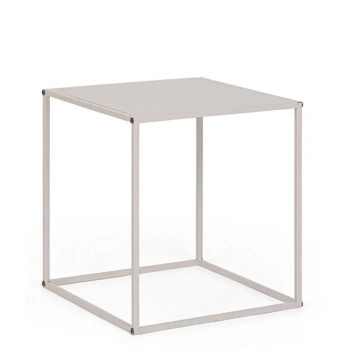 Tavolino quadrato in metallo – Alrik