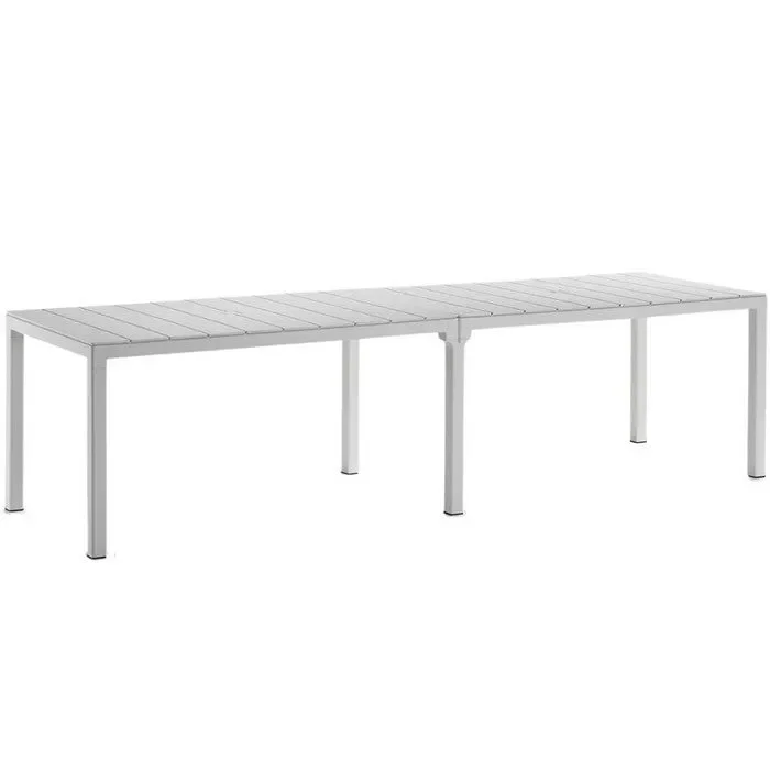 Tavolo da giardino in polipropilene con doghe 2 configurazioni – King Double