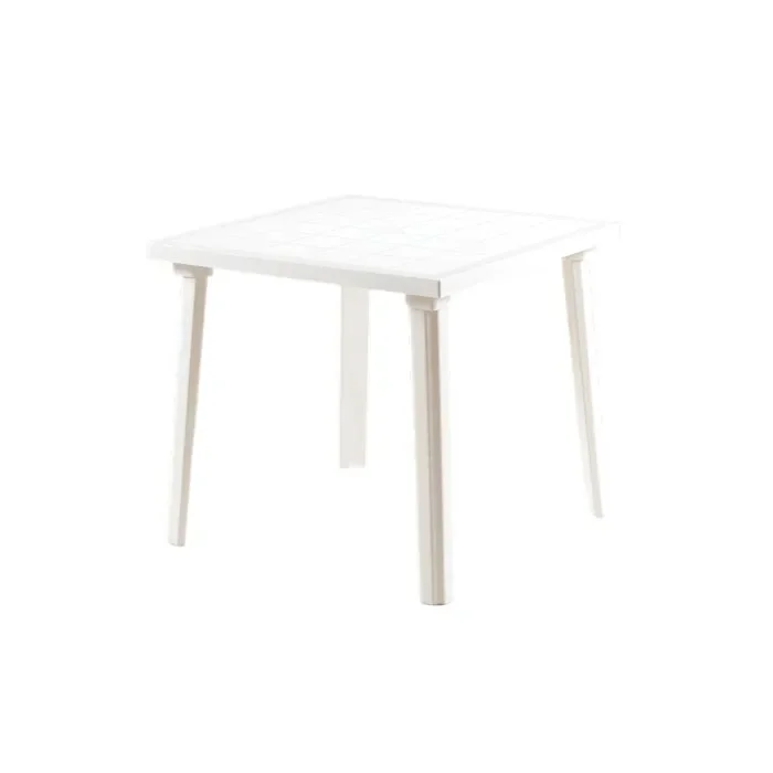 Tavolo quadrato da giardino in polipropilene 80×80 cm – Weekend Sconti