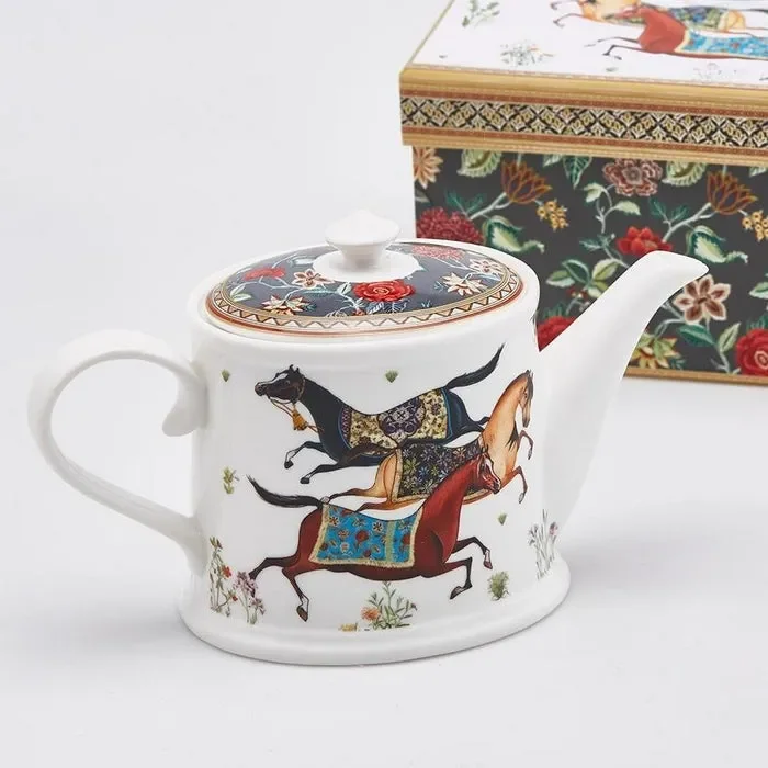 Teiera natalizia in porcellana con confezione regalo - immagine 3