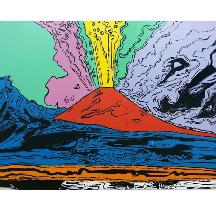 Tela “Vesuvius” di Andy Warhol