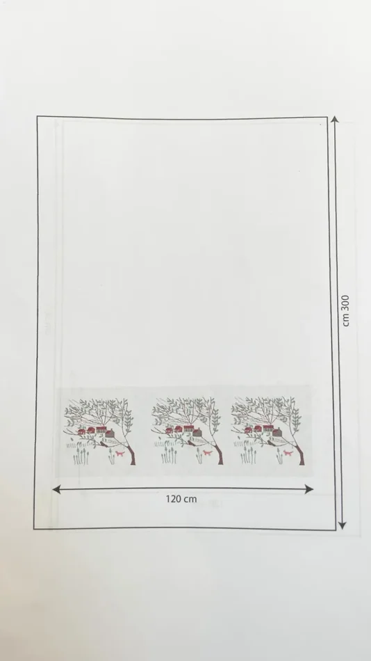 Tenda Lino ricamo Brunico - immagine 3