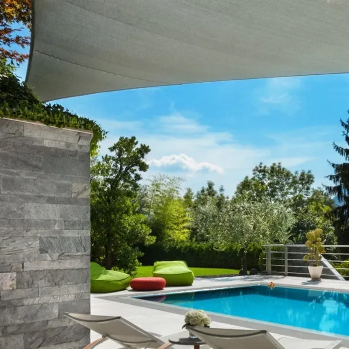 Tenda vela triangolare 5x5x5 bianca Vendita calda online - immagine 3