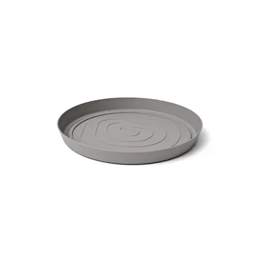 TeraPlast Sottovaso Orma Saucer 33 Fog Grey Plastica Riciclata