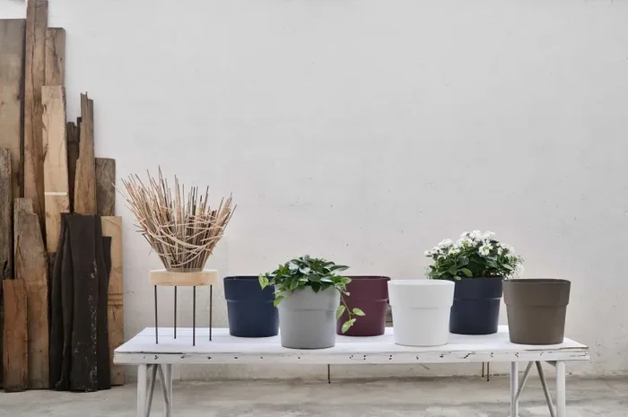 TeraPlast Vaso Andromeda 38 Ash Plastica Riciclata - immagine 2