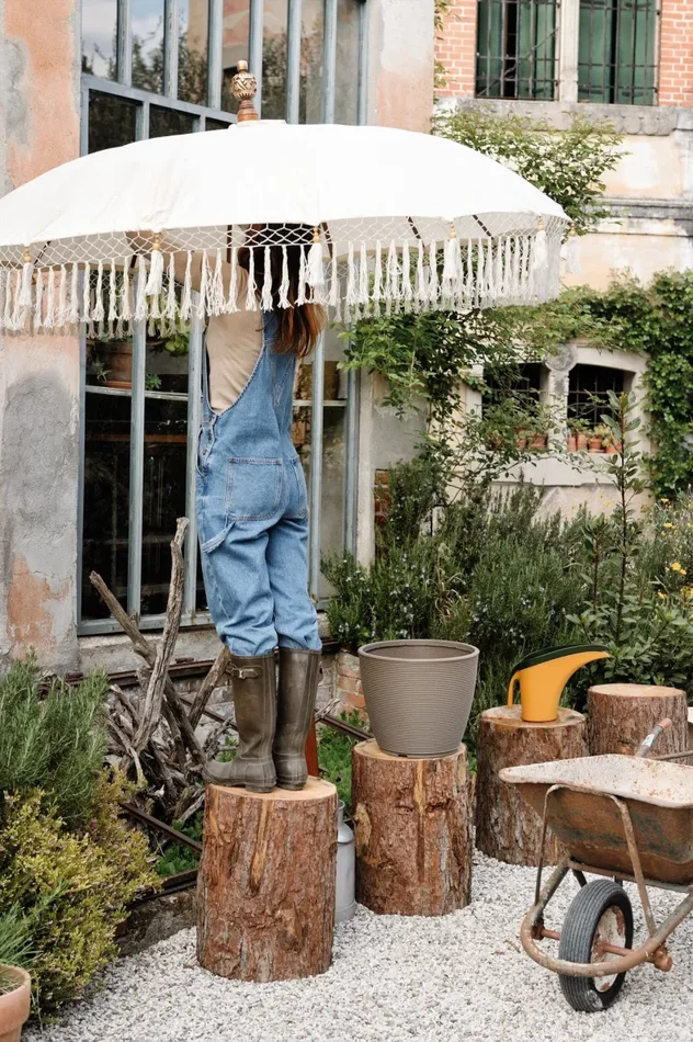 TeraPlast Vaso Duna 48 Dot Fog Plastica Riciclata - immagine 2