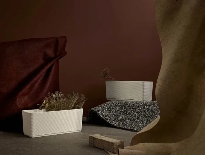 TeraPlast Vaso Fioriera Sinai 98 Dot Fog Plastica Riciclata - immagine 2