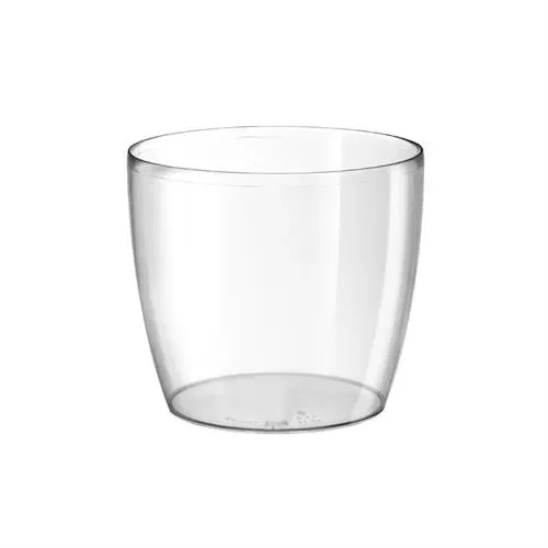 TeraPlast Vaso Madeira Luxy 22 Cm Trasparente