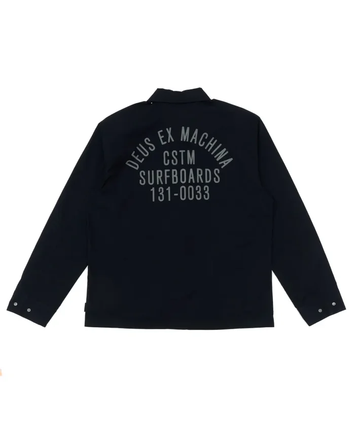 Tommy Poplin Surf Shirt Black – Deus Ex Machina - immagine 2