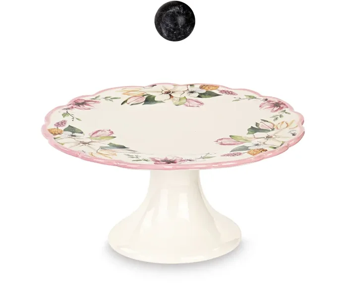 Tono Su Tono Alzata Fiori con Scatola H 12,5 Cm D 26 Cm