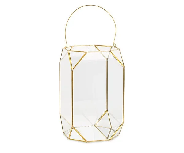 Tono Su Tono Lanterna H 400 Mm D 240 Mm Oro