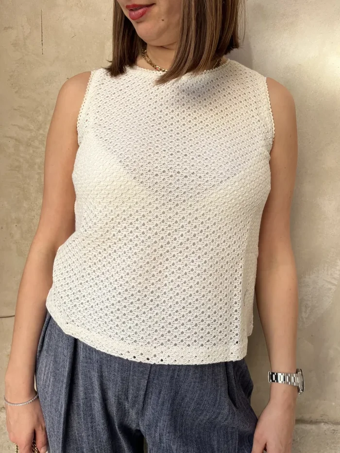 TOP SPALLA LARGA PIZZO Vendita online