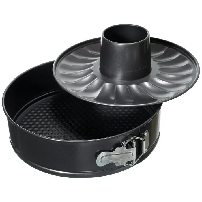 Tortiera Carbon Steel apribile con 2 fondi 26 cm