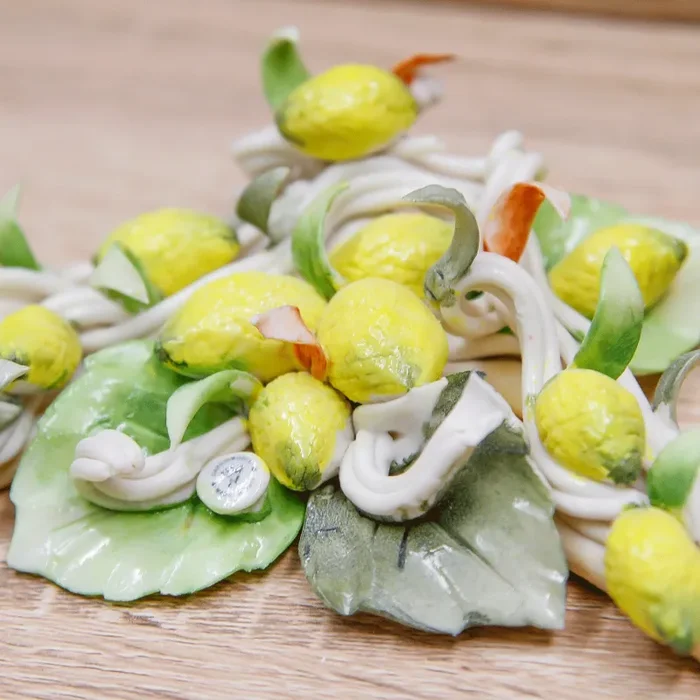 Tralcio di Limoni Linea Limoni Porcellana di Capodimonte - immagine 3