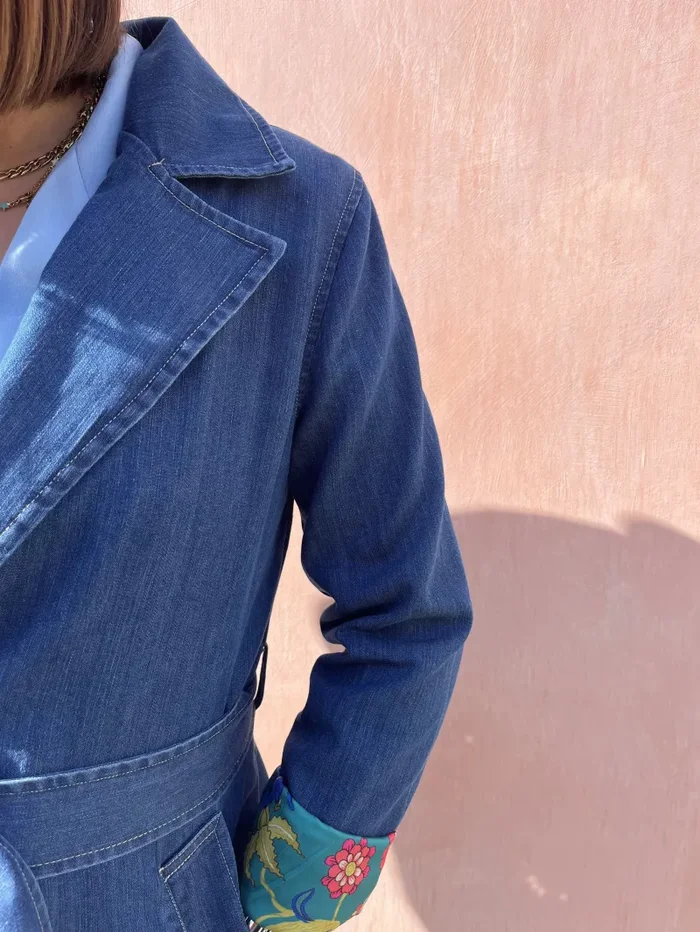 TRENCH IN CHAMBRAY