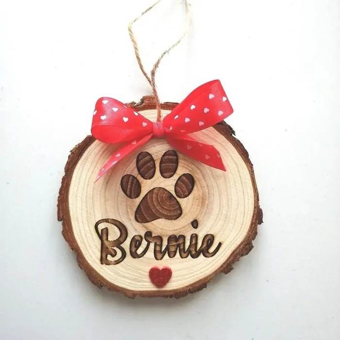 Tronchetto LEGNO con nome CANE personalizzabile idea regalo