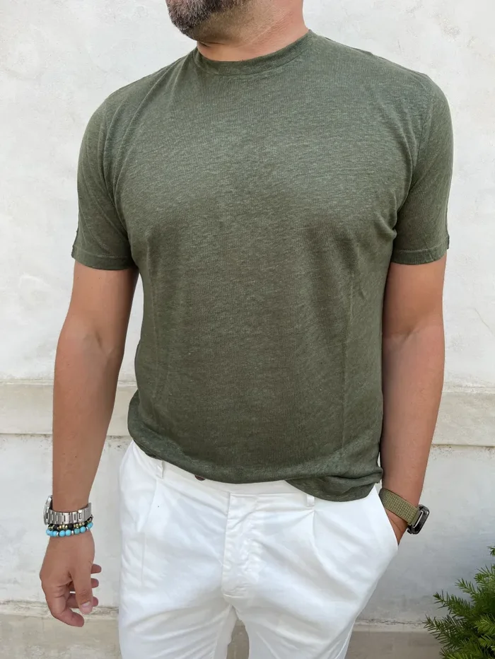 TSHIRT LINO E COTONE